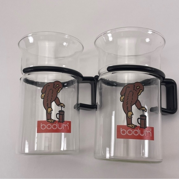 Bodum Bistro Mugs Monkey with French Press Graphics - Picture 5 of 12